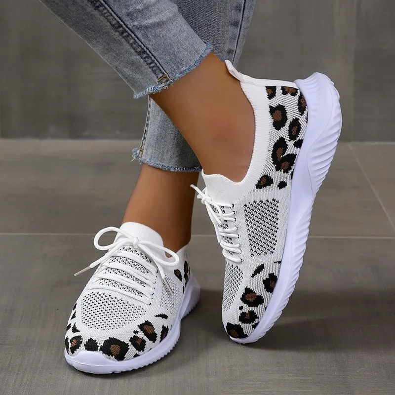New Summer Women's Knitted Mes - огляд і ціна Knit Fabric Lace Up Sneakers